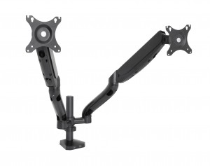 Uchwyt biurkowy gazowy do 2 monitorów LED/LCD 10-32" L-18GD ART               9KG 2xUSB3.0